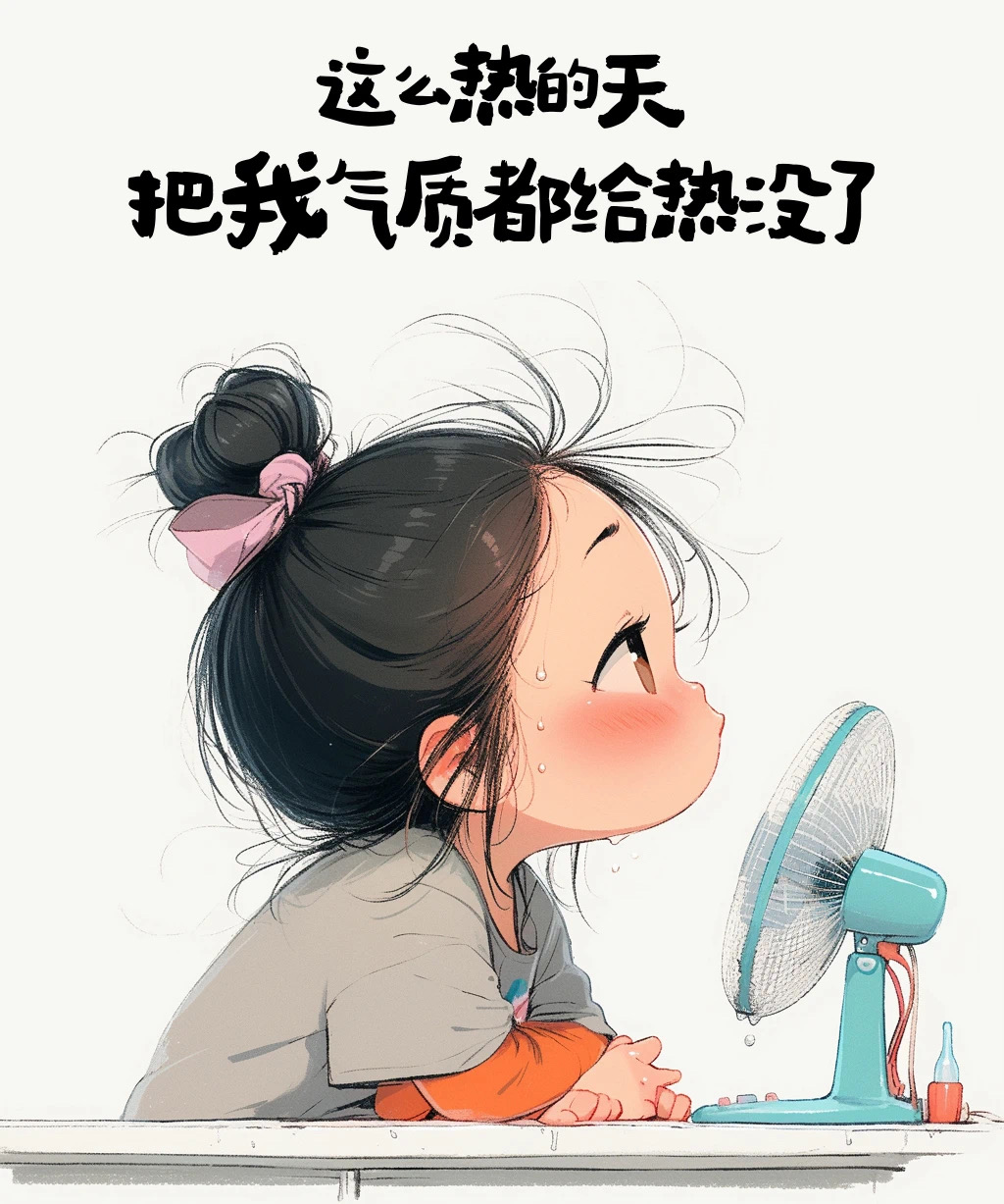 这该死的天气，比男人画的饼还烫。